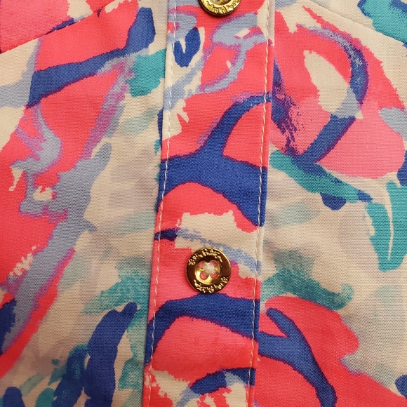 Lilly Pulitzer Easton Dress, Cosmic Coral Cracked Up Dress. Size 8. NWT - Picture 8 of 9